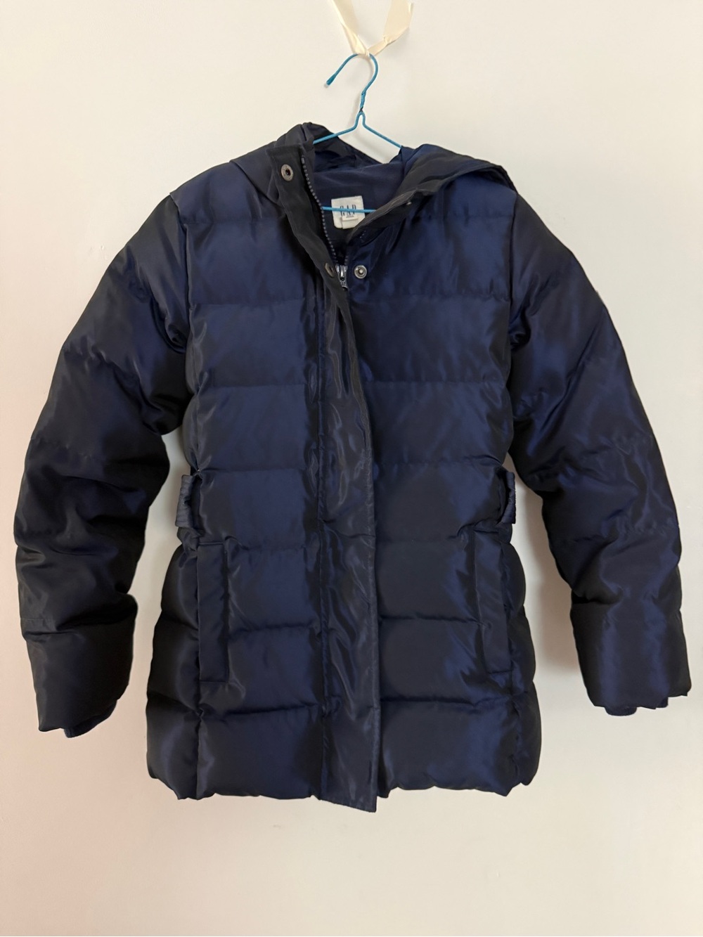 GAP Dark Navy Quilted Puffer Jacket with Hood